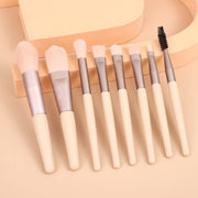 8 Small Makeup Brushes Morandi Portable Beauty Tool Soft Hair Makeup Brush
